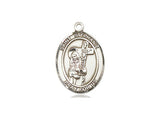 St. Stephanie Medal, Sterling Silver, Medium, Dime Size 