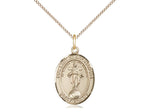 Our Lady of All Nations Medal, Gold Filled, Medium, Dime Size 