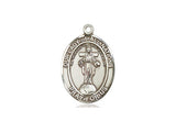 Our Lady of All Nations Medal, Sterling Silver, Medium, Dime Size 