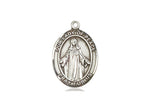 Our Lady of Peace Medal, Sterling Silver, Medium, Dime Size 