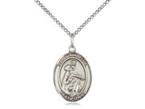 St. Isabella of Portugal Medal, Sterling Silver, Medium, Dime Size 