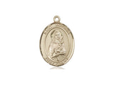 St. Victoria Medal, Gold Filled, Medium, Dime Size 