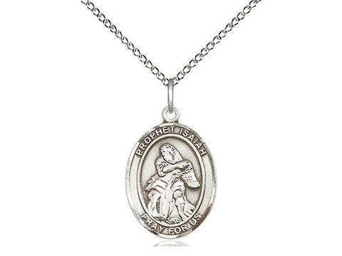 St. Isaiah Medal, Sterling Silver, Medium, Dime Size 