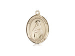 St. Hildegard Von Bingen Medal, Gold Filled, Medium, Dime Size 