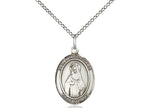St. Hildegard Von Bingen Medal, Sterling Silver, Medium, Dime Size 