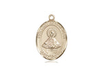 Our Lady of San Juan Medal, Gold Filled, Medium, Dime Size 