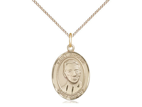 St. Eugene De Mazenod Medal, Gold Filled, Medium, Dime Size 