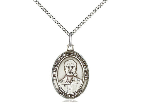 Blessed Pier Giorgio Frassati Medal, Sterling Silver, Medium, Dime Size 