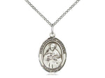 St. Gabriel Possenti Medal, Sterling Silver, Medium, Dime Size 