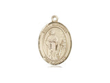 St. Susanna Medal, Gold Filled, Medium, Dime Size 
