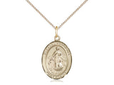 Blessed Karolina Kozkowna Medal, Gold Filled, Medium, Dime Size 