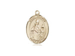 St. Walter of Pontnoise Medal, Gold Filled, Medium, Dime Size 