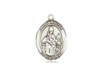 St. Walter of Pontnoise Medal, Sterling Silver, Medium, Dime Size 