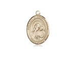 Our Lady of Good Counsel Medal, Gold Filled, Medium, Dime Size 
