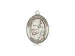Our Lady of Lourdes Medal, Sterling Silver, Medium, Dime Size 