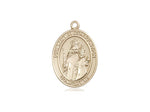 Our Lady of Consolation Medal, Gold Filled, Medium, Dime Size 