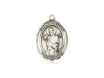St. Aedan of Ferns Medal, Sterling Silver, Medium, Dime Size 
