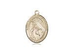 St. Margaret of Cortona Medal, Gold Filled, Medium, Dime Size 