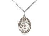 St. Margaret of Cortona Medal, Sterling Silver, Medium, Dime Size 