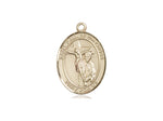 St. Paul of the Cross Medal, Gold Filled, Medium, Dime Size 