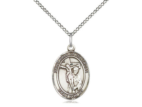 St. Paul of the Cross Medal, Sterling Silver, Medium, Dime Size 