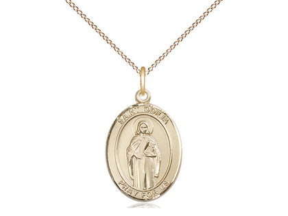 St. Odilia Medal, Gold Filled, Medium, Dime Size 