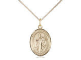 St. Wolfgang Medal, Gold Filled, Medium, Dime Size 