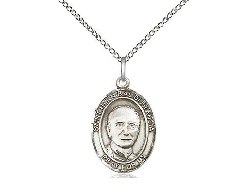 St. Hannibal Medal, Sterling Silver, Medium, Dime Size 