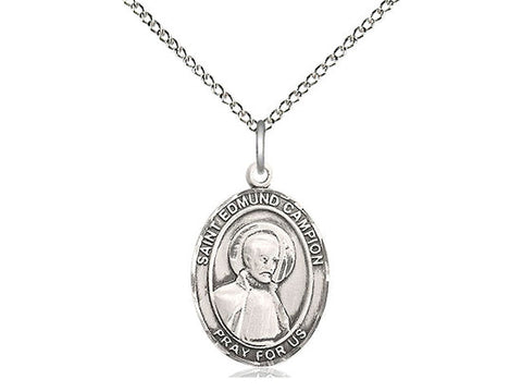 St. Edmund Campion Medal, Sterling Silver, Medium, Dime Size 