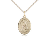 St. Rafka Medal, Gold Filled, Medium, Dime Size 