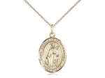 St. Catherine of Alexandria Medal, Gold Filled, Medium, Dime Size 