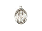 St. Thomas A Becket Medal, Sterling Silver, Medium, Dime Size 