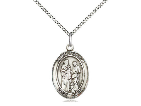 St. Joachim Medal, Sterling Silver, Medium, Dime Size 