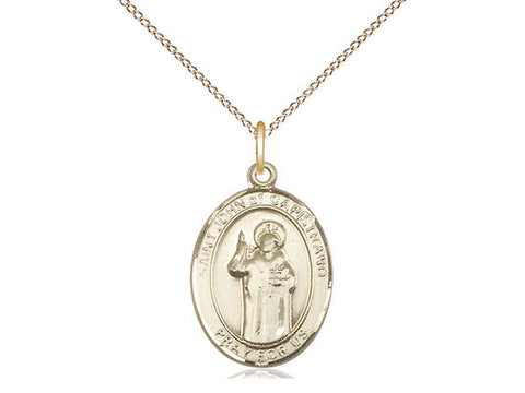 St. John of Capistrano Medal, Gold Filled, Medium, Dime Size 
