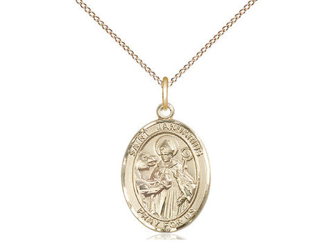St. Januarius Medal, Gold Filled, Medium, Dime Size 