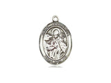 St. Januarius Medal, Sterling Silver, Medium, Dime Size 