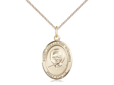 St. Josemaria Escriva Medal, Gold Filled, Medium, Dime Size 