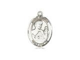 St. Kieran Medal, Sterling Silver, Medium, Dime Size 