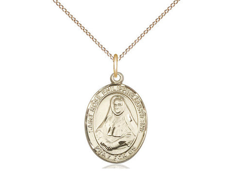 St. Rose Philippine Medal, Gold Filled, Medium, Dime Size 