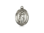 St. Ivo Medal, Sterling Silver, Medium, Dime Size 