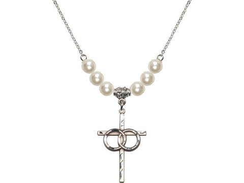 N31 Birthstone Necklace Wedding Rings Cross