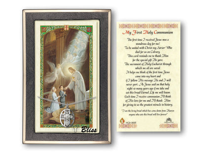 5 Way Chalice Medal with First Communion  Prayer Card