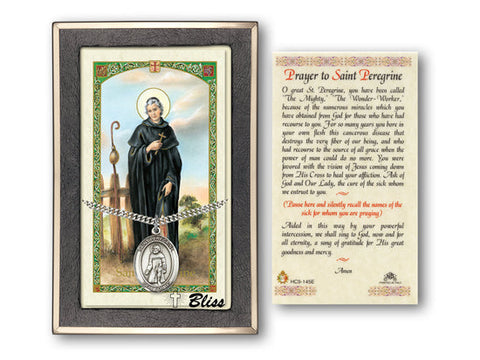 St Peregrine Medal with Prayer Card