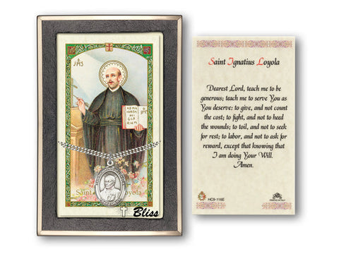 St Ignatius of Loyola Medal with Prayer Card