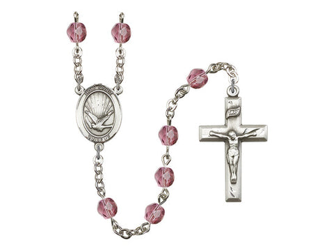 Holy Spirit Amethyst Rosary