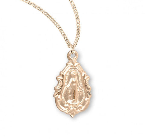 Miraculous Pendant, 16 Karat Gold Over Sterling Silver with Chain