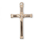 Holy Spirit Cross Pendant, 16 Karat Gold Over Sterling Silver with Chain