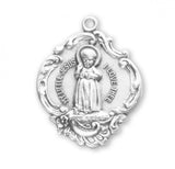 Infant Jesus Sterling Silver Medal -