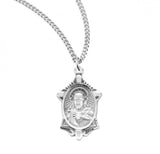 Scapular Pendant, Sterling Silver with Chain