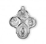Sterling Silver 4-Way Medal 